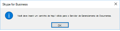 Mensagem de erro que aparece quando você tenta abrir um arquivo de um local diferente do OneDrive for Business