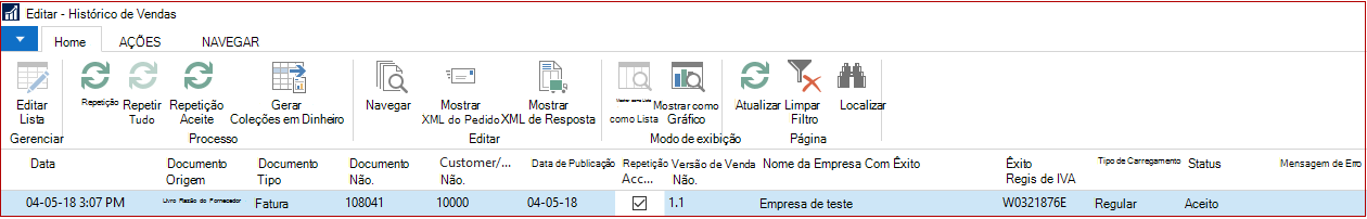 Editar histórico de SII