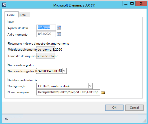 Gstr240 Novo formato de retorno GSTR -1 e GSTR-2 para a Índia em AX2012R3 ...