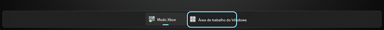 Visão de tarefas Área de trabalho do Windows