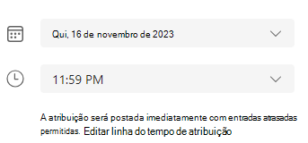 Editar atribuição