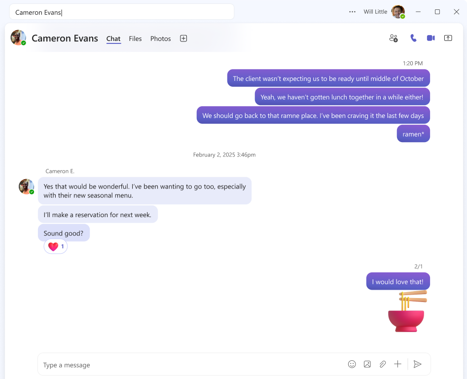 desktop chat