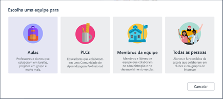 Escolher equipe