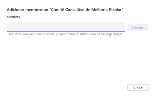 Adicionar membros