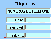 Exemplo de um controlo de etiqueta ActiveX