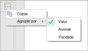 Um exemplo de comandos agrupar por adicionais
