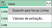 Expandir uma Lista JSON