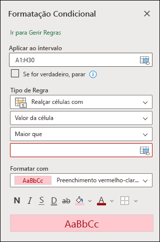 Nova Regra passo 1