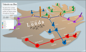 Imagem de um mapa personalizado