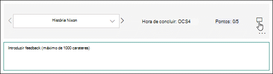 Comentar nas respostas do questionário