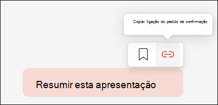 Mostra um pedido ao Copilot, com o cursor a pairar sobre o mesmo, expondo um pequeno menu no canto superior direito que inclui o botão para a ligação Copiar pedido.