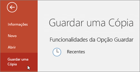 Guardar uma Cópia do Ficheiro >