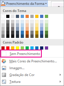 Selecionar Sem Preenchimento