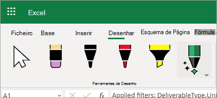 Utilizar tinta digital para editar dados
