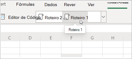 Mostra scripts do Office