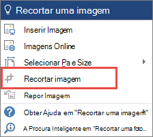 A caixa de diálogo Diga-me o que pretende fazer com a funcionalidade pedida desativada