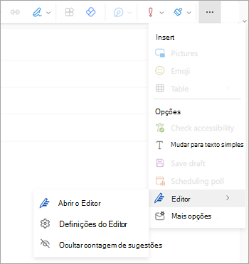 Definições do editor