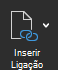 A captura de ecrã mostra a opção Inserir Ligação.