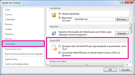 Sincronizar Feeds RSS