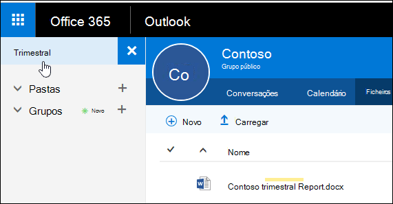 Utilize a caixa de pesquisa no canto superior esquerdo da janela para procurar os seus ficheiros por palavras-chave