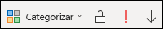 Adicionar categorias e definir a importância
