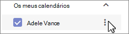 O meu Calendar de calendário do Outlook Google