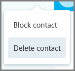 Delete contact