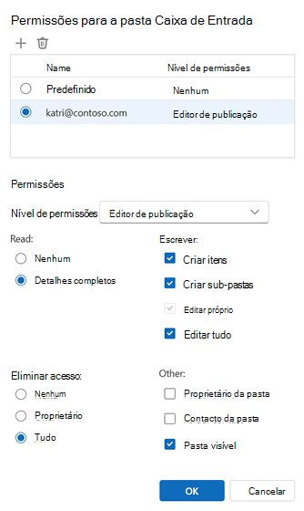 Permissões para pasta