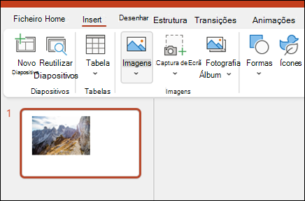 Inserir Imagens no PowerPoint
