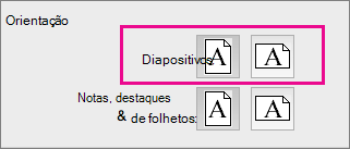 Orientação de Página no PPT para Mac