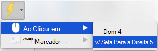 Aciona uma animação para reproduzir quando um objeto é clicado