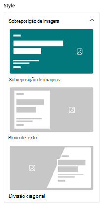 3 novos estilos