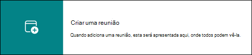 Ligação para redirecionar o utilizador para o calendário do respetivo grupo no Outlook.