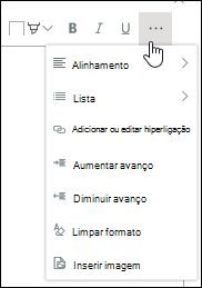 Inserir outros elementos