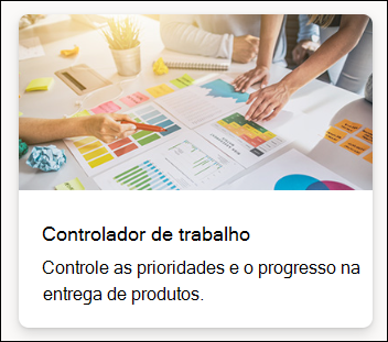 captura de ecrã da seleção de Listar controlador de trabalho de modelo