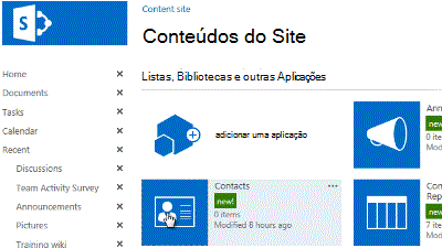 Arrastar aplicação para navegação