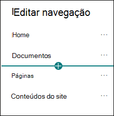 Adicionar janela de navegação com a opção de ligação selecionada.