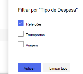 Painel Filtro de Lista do SharePoint Online