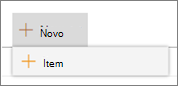 Novo item