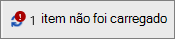 Campo de estado a mostrar que o carregamento falhou