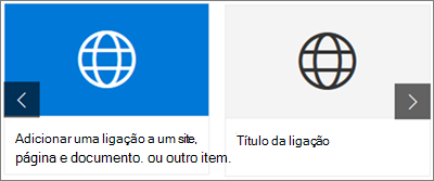 Comparação das Ligações rápidas compactas e da apresentação de filmes