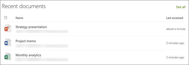 Peça Web Documentos recentes