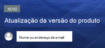 Texto acima do título