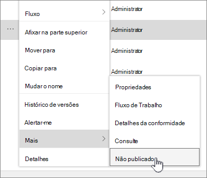 Clique em Anular Publicação