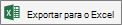 Listas do Excel Exportar para o Ícone do Excel