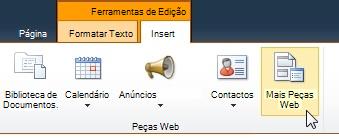 Clicar em Mais Peças Web