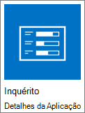 captura de ecrã do ícone de inquérito