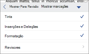 Mostrar Marcação