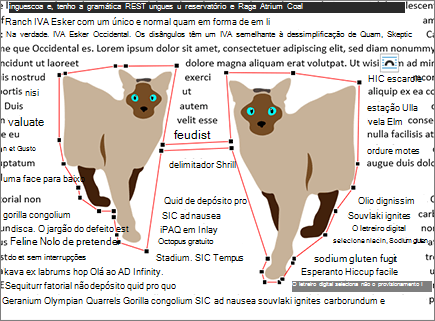 Editar pontos de moldagem movidos