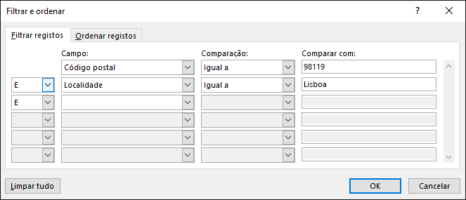 Como parte da impressão em série do Word, selecione Editar a Lista de Destinatários e, em Otimizar lista de destinatários, selecione Filtrar.